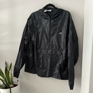 Vintage izod Lacoste hooded windbreaker jacket